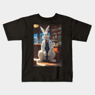 Doctor bunny in his clinic Kids T-Shirt